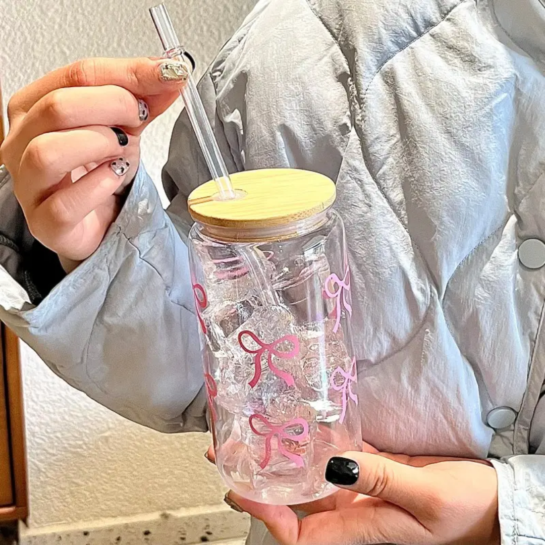 Luxury glass tumbler -500ml Eco-friendly design