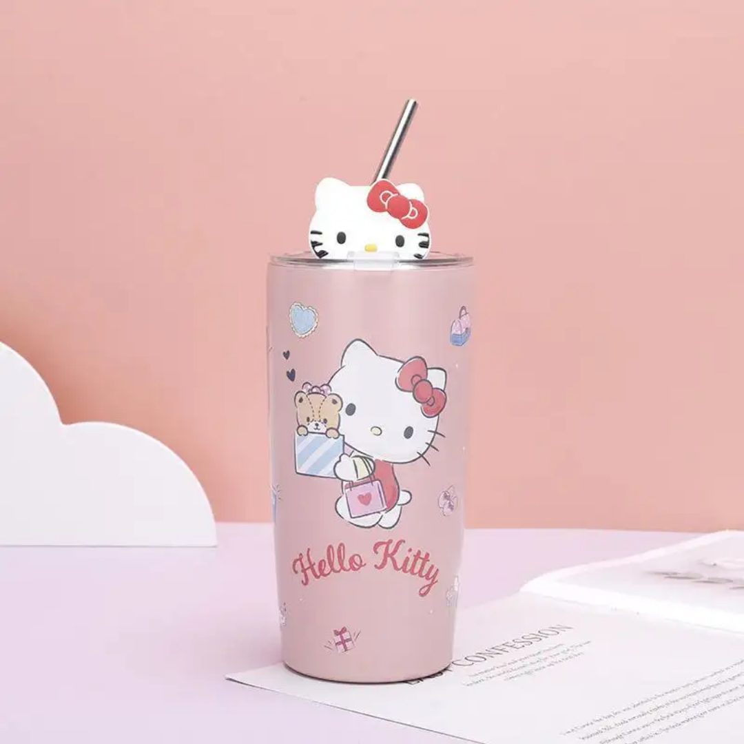 Cartoon 20oz Stainless Steel Tumbler – Double-Wall Vacuum Insulated Car Cup | Stock Clearance
