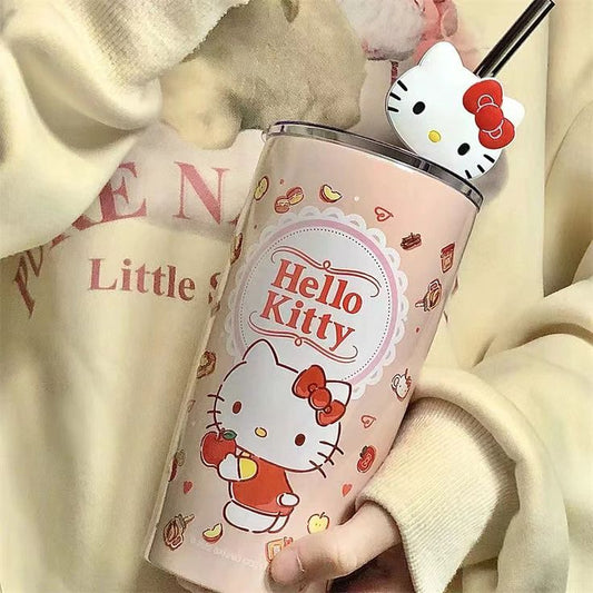 Cartoon 20oz Stainless Steel Tumbler – Double-Wall Vacuum Insulated Car Cup | Stock Clearance
